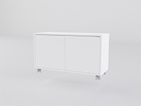 Buch with hinged doors. / Buch con puertas abatibles.