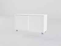 Buch with sliding doors. / Buch con puertas correderas